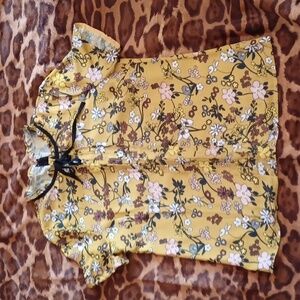 Indie girl cottagecore top, M